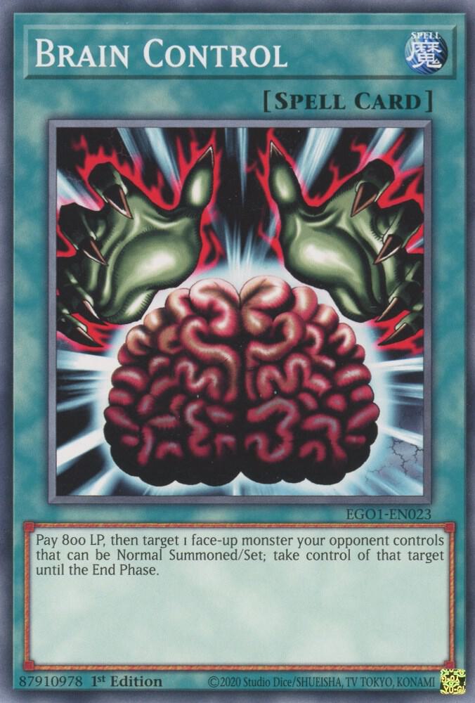 Brain Control EGO1-EN023 card from Egyptian God Deck: Obelisk the Tormentor