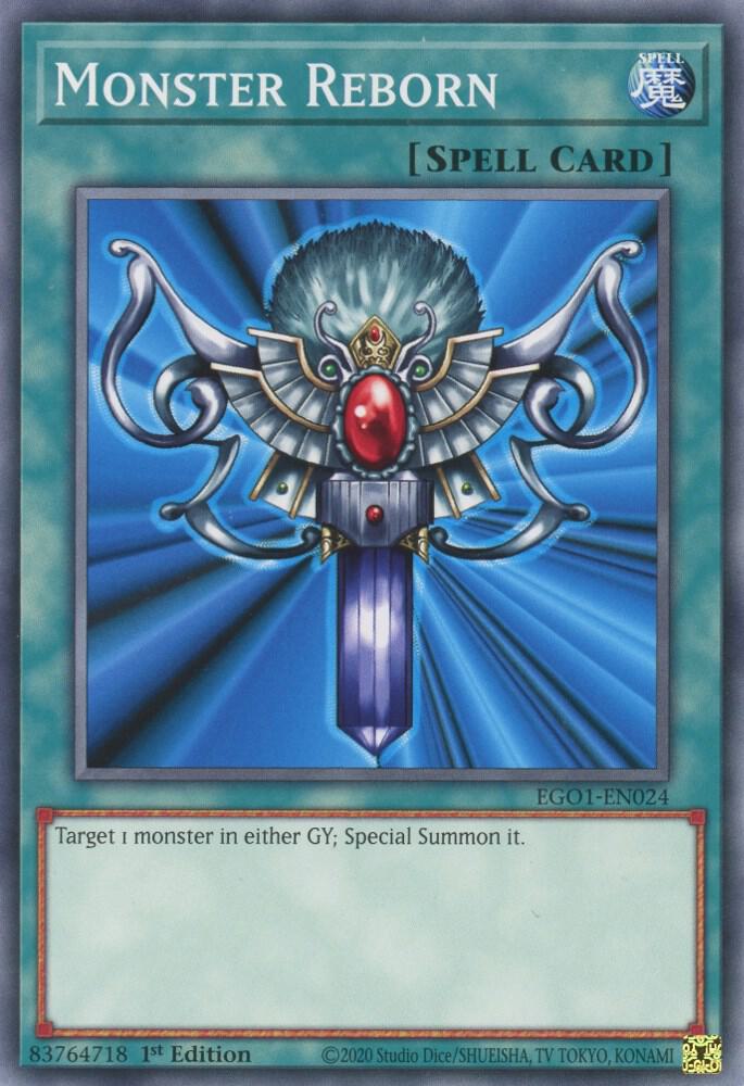 Monster Reborn EGO1-EN024 card from Egyptian God Deck: Obelisk the Tormentor