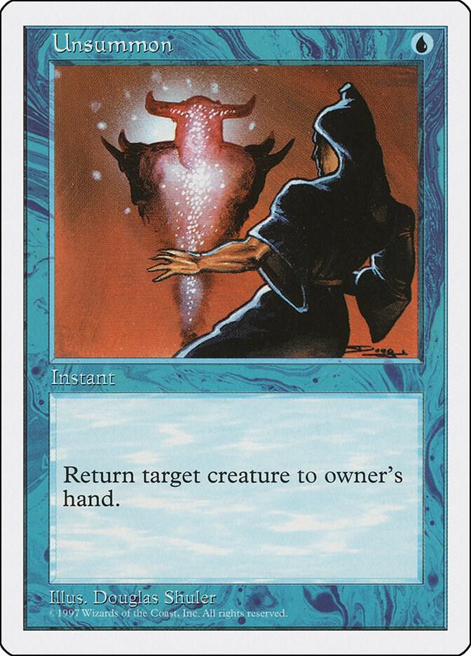 Unsummon card from Fifth Edition