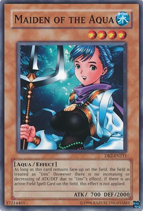 Maiden of the Aqua DB2-EN211 card from Dark Beginning 2