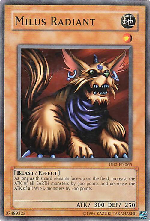 Milus Radiant DB2-EN065 card from Dark Beginning 2