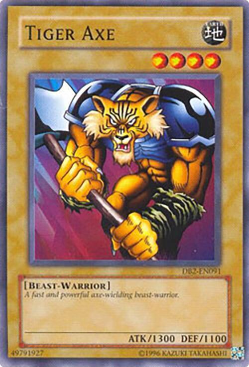 Tiger Axe DB2-EN091 card from Dark Beginning 2