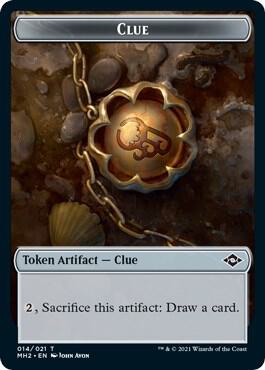 Clue (014) // Zombie Double-Sided Token 14 // 6 card from Modern Horizons 2