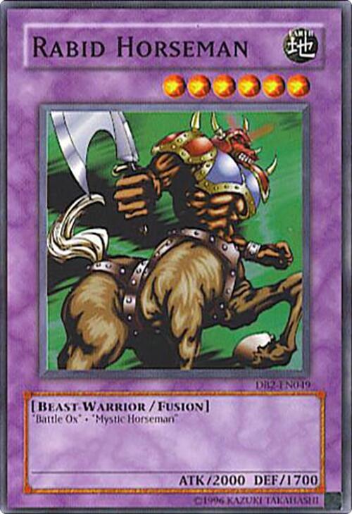 Rabid Horseman DB2-EN049 card from Dark Beginning 2