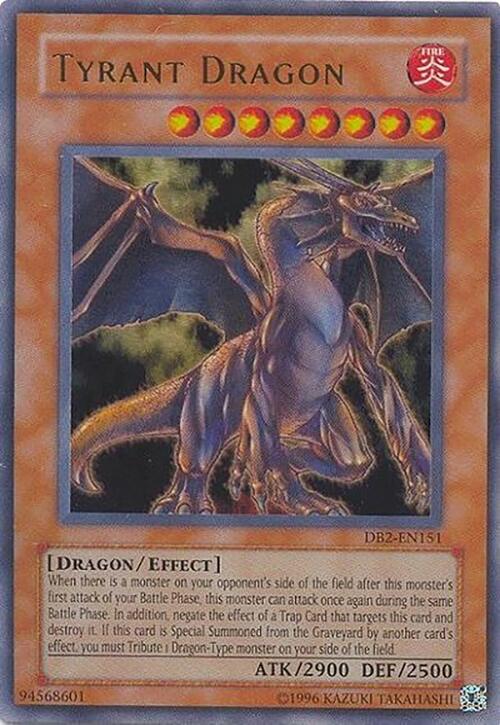 Tyrant Dragon DB2-EN151 card from Dark Beginning 2