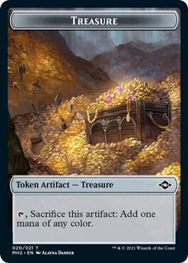 Treasure (020) // Construct Double-Sided Token 20 // 16 card from Modern Horizons 2