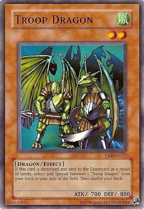 Troop Dragon DB2-EN157 card from Dark Beginning 2