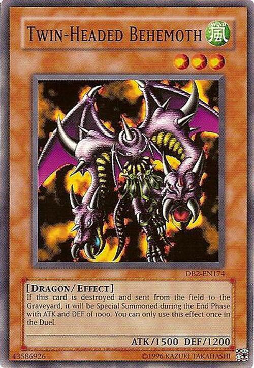 Twin-Headed Behemoth DB2-EN174 card from Dark Beginning 2