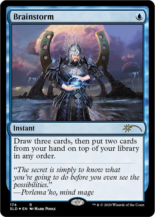 Brainstorm 174 card from Secret Lair Drop Series