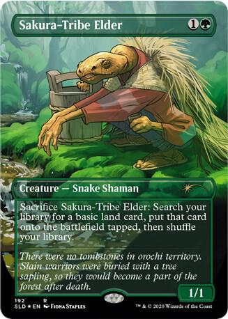 Sakura-Tribe Elder 192 card from Secret Lair Drop Series