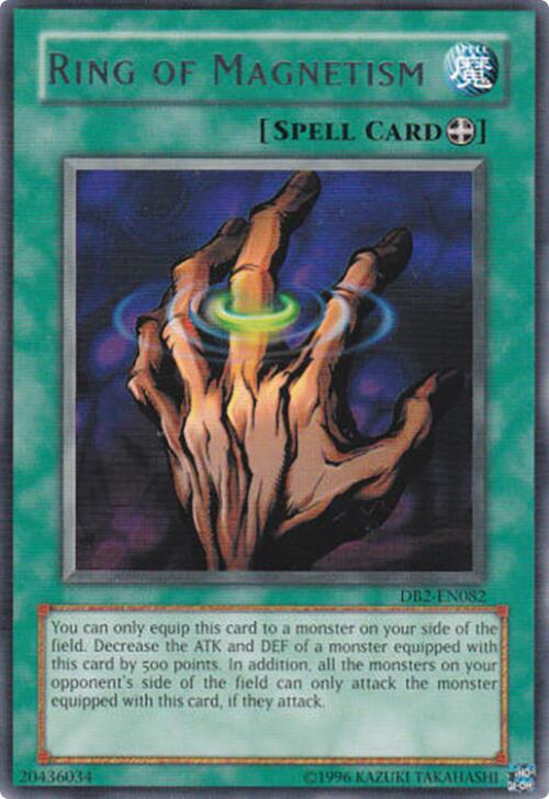 Ring of Magnetism DB2-EN082 card from Dark Beginning 2