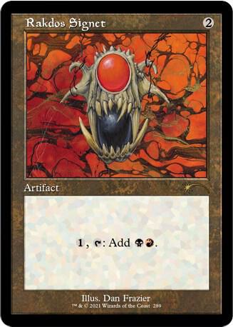 Rakdos Signet 289 card from Secret Lair Drop Series