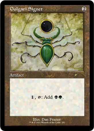Golgari Signet 292 card from Secret Lair Drop Series