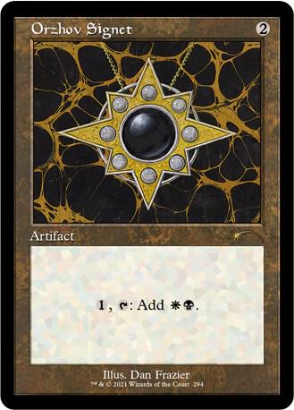 Orzhov Signet 294 card from Secret Lair Drop Series