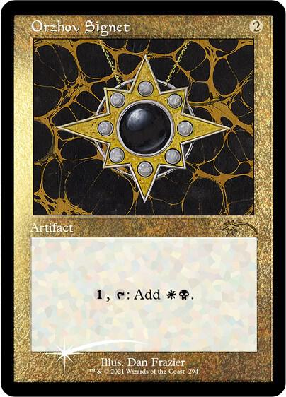 Orzhov Signet (Foil Etched) 294 card from Secret Lair Drop Series