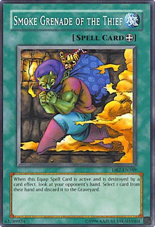 Smoke Grenade of the Thief DB2-EN189 card from Dark Beginning 2