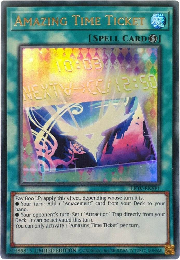 Amazing Time Ticket LIOV-ENSP1 card from Lightning Overdrive