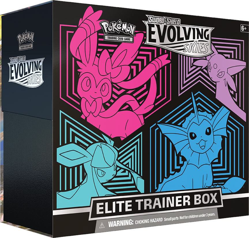 Evolving Skies Elite Trainer Box [Glaceon/Vaporeon/Sylveon/Espeon] card from SWSH07: Evolving Skies