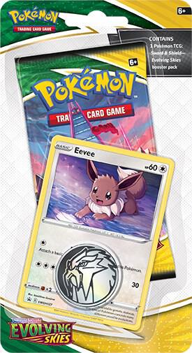 Evolving Skies Single Pack Blister [Eevee] card from SWSH07: Evolving Skies