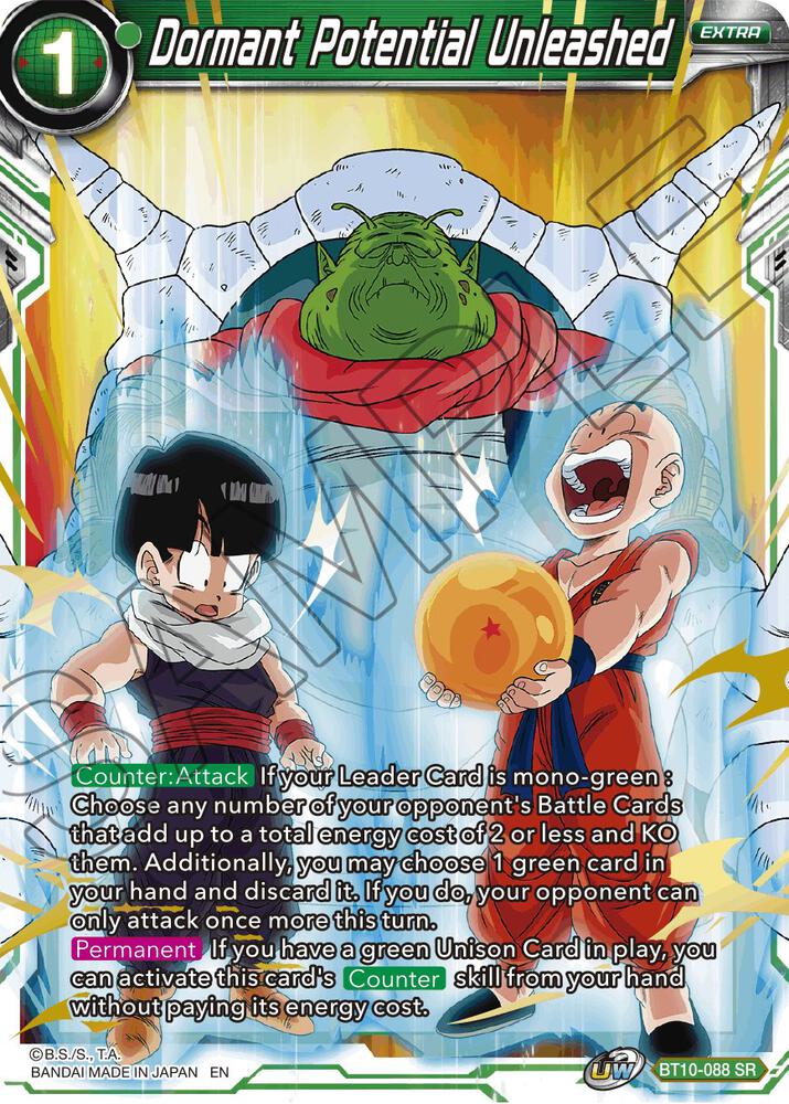 Dormant Potential Unleashed (Event Pack 08) (Gold-Stamped Print) BT10-088 card from Tournament Promotion Cards