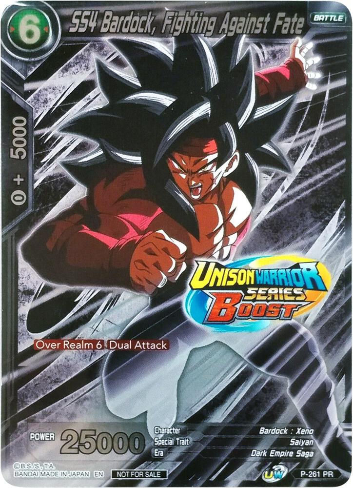 SS4 Bardock, Fighting Against Fate (Event Pack 08) P-261 card from Tournament Promotion Cards