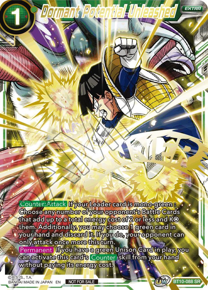 Dormant Potential Unleashed (Winner-Stamped) BT10-088 card from Tournament Promotion Cards