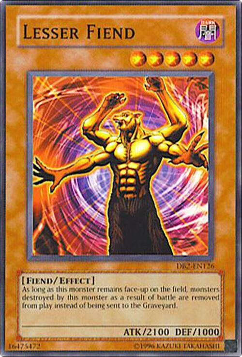Lesser Fiend DB2-EN126 card from Dark Beginning 2