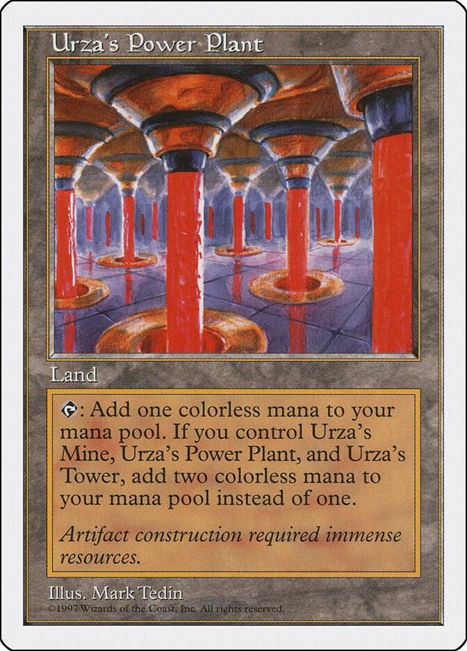 Urza's Power Plant card from Fifth Edition