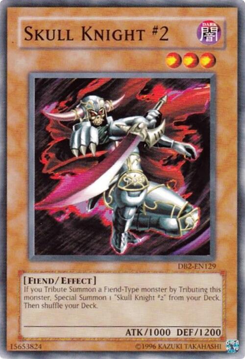 Skull Knight #2 DB2-EN129 card from Dark Beginning 2