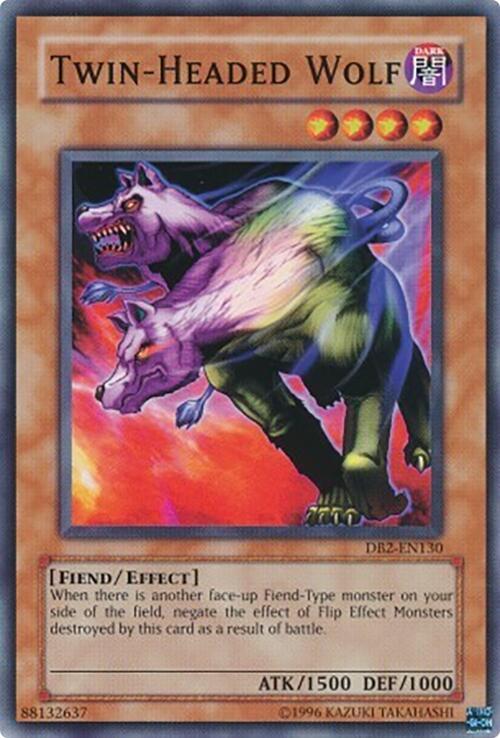 Twin-Headed Wolf DB2-EN130 card from Dark Beginning 2