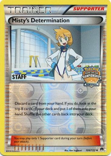 Misty's Determination (Regional Championships) [Staff] 104/122 card from League & Championship Cards