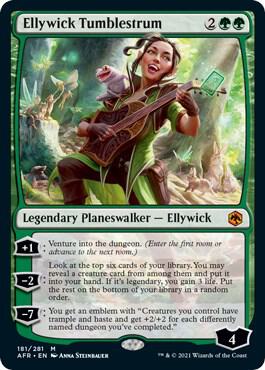 Ellywick Tumblestrum 181 card from Adventures in the Forgotten Realms