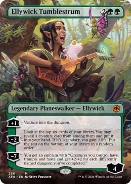Ellywick Tumblestrum (Borderless) 286 card from Adventures in the Forgotten Realms