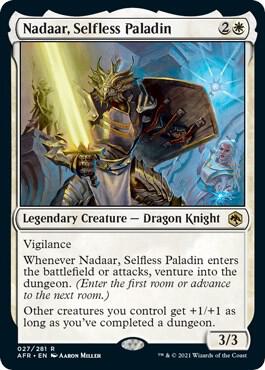 Nadaar, Selfless Paladin 27 card from Adventures in the Forgotten Realms