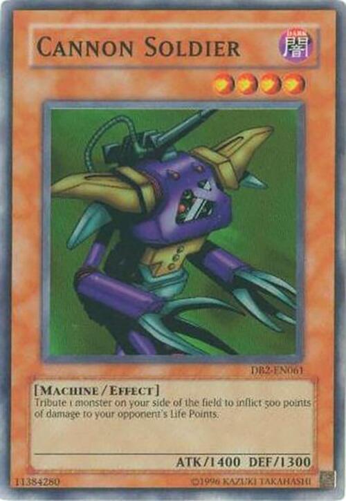 Cannon Soldier DB2-EN061 card from Dark Beginning 2