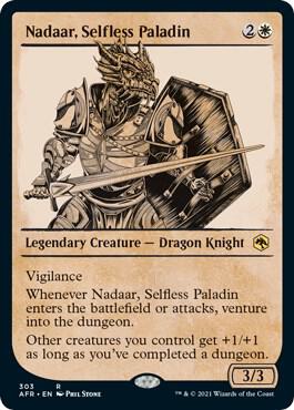 Nadaar, Selfless Paladin (Showcase) 303 card from Adventures in the Forgotten Realms