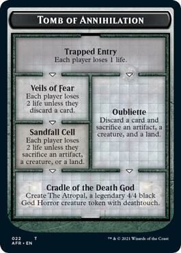 Tomb of Annihilation // The Atropal Double-Sided Token 22 // 5 card from Adventures in the Forgotten Realms