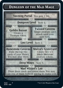 Dungeon of the Mad Mage // Goblin Double-Sided Token 20 // 12 card from Adventures in the Forgotten Realms