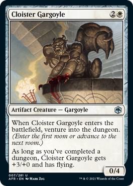 Cloister Gargoyle 7 card from Adventures in the Forgotten Realms