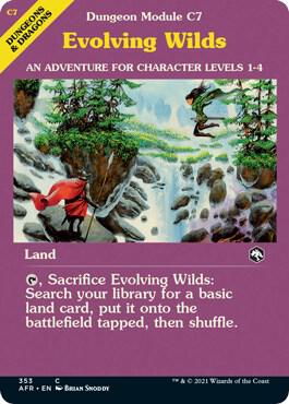 Evolving Wilds (Dungeon Module) 353 card from Adventures in the Forgotten Realms