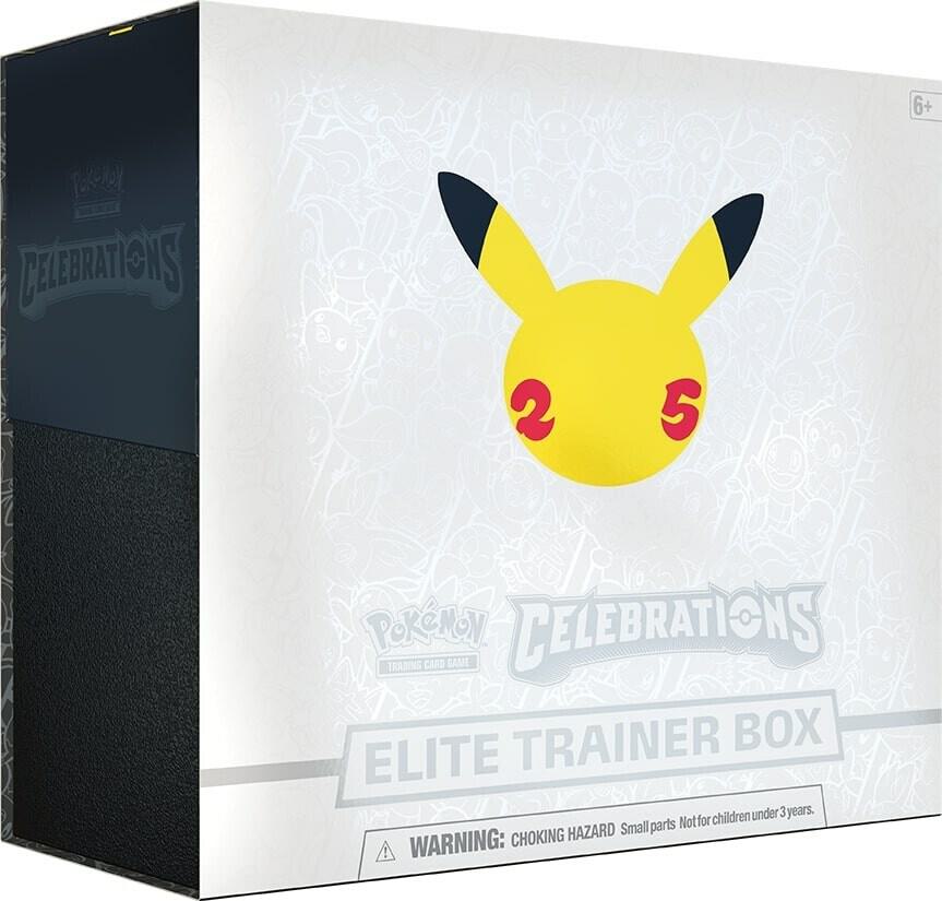 Celebrations Elite Trainer Box card from Celebrations