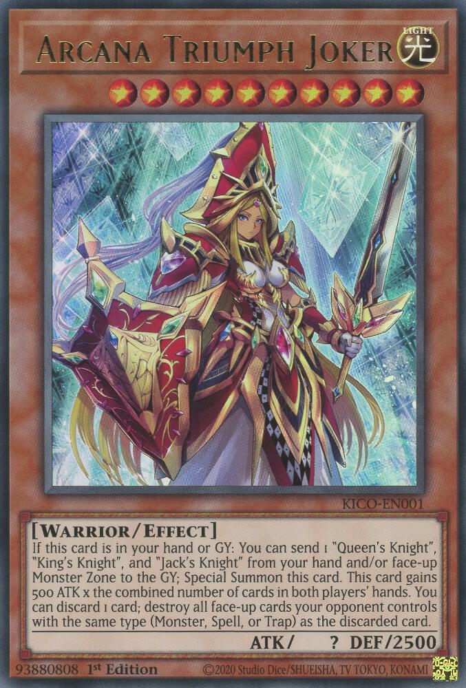 Arcana Triumph Joker KICO-EN001 card from King's Court