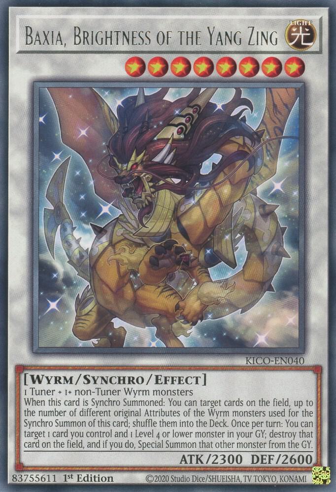 Baxia, Brightness of the Yang Zing KICO-EN040 card from King's Court