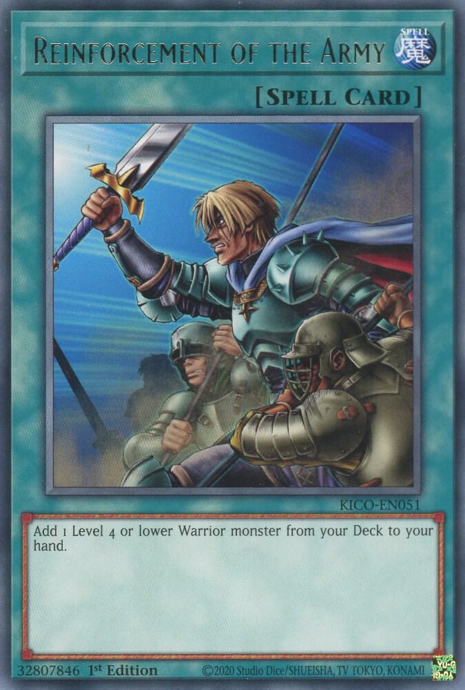 Reinforcement of the Army KICO-EN051 card from King's Court