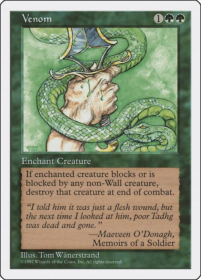 Venom card from Fifth Edition