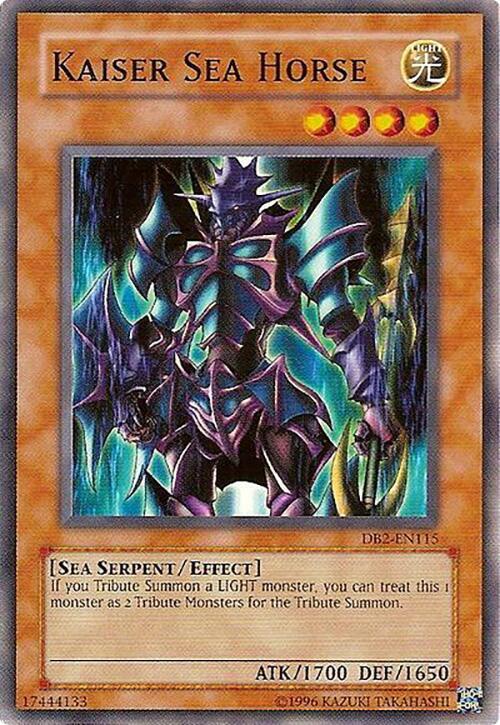 Kaiser Sea Horse DB2-EN115 card from Dark Beginning 2