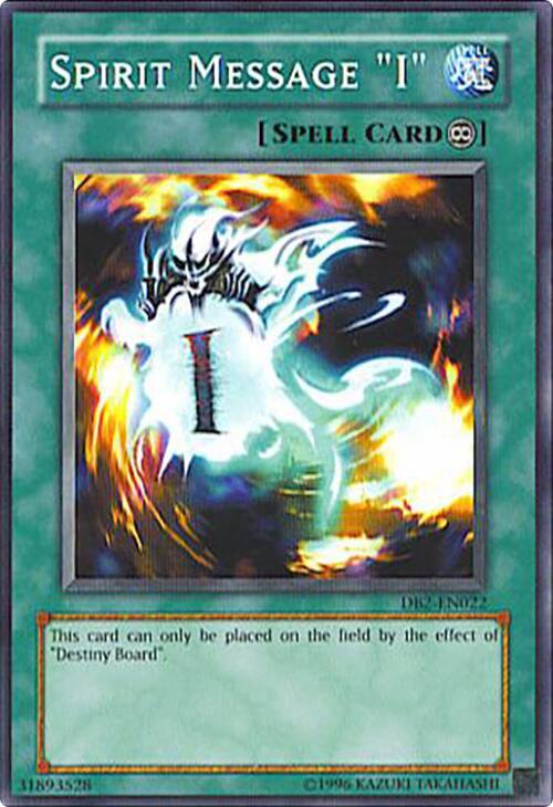 Spirit Message "I" DB2-EN022 card from Dark Beginning 2