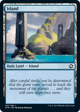 Island 267 card from Adventures in the Forgotten Realms