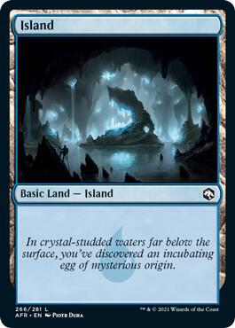 Island 266 card from Adventures in the Forgotten Realms