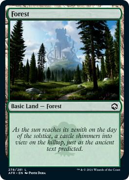 Forest 278 card from Adventures in the Forgotten Realms